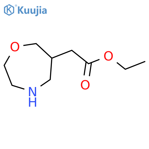 Ethyl 2-(1,4-oxazepan-6-yl)acetate structure