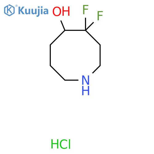4,4-difluoroazocan-5-ol hydrochloride structure