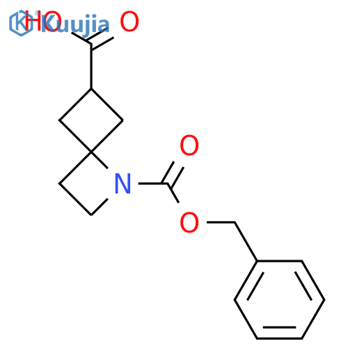 1-[(Benzyloxy)carbonyl]-1-azaspiro[3.3]heptane-6-carboxylic acid structure