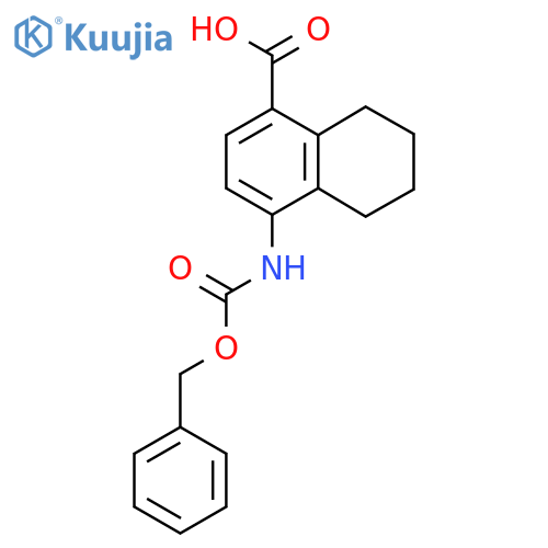 4-{(benzyloxy)carbonylamino}-5,6,7,8-tetrahydronaphthalene-1-carboxylic acid structure