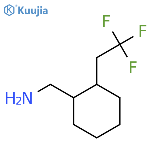 1-2-(2,2,2-trifluoroethyl)cyclohexylmethanamine structure