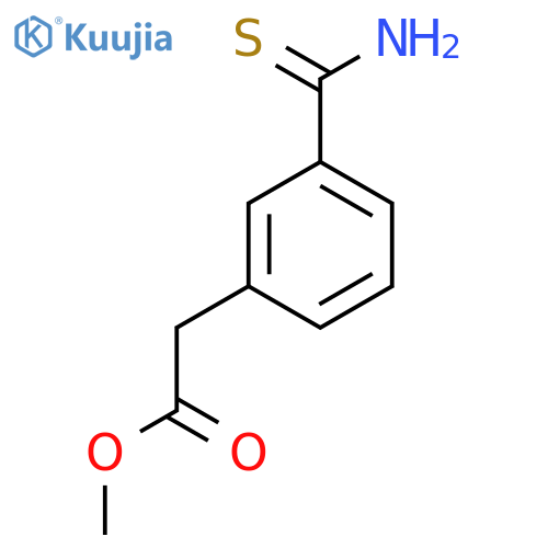 Methyl 2-(3-carbamothioylphenyl)acetate structure