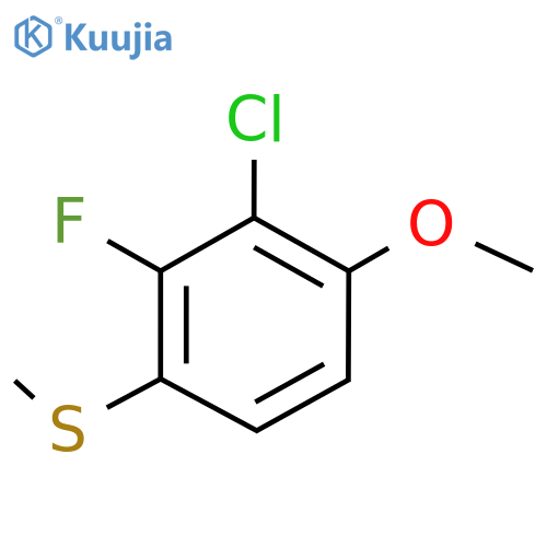 (3-Chloro-2-fluoro-4-methoxyphenyl)(methyl)sulfane structure