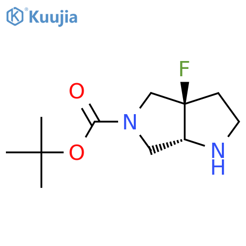 Tert-butyl cis-3A-fluoro-1,2,3,4,6,6A-hexahydropyrrolo[2,3-C]pyrrole-5-carboxylate structure