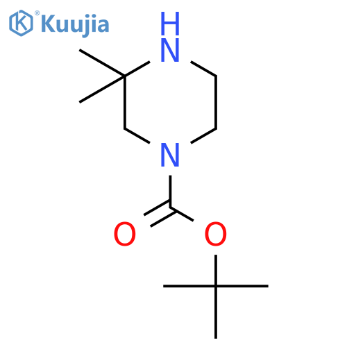 tert-Butyl 3,3-Dimethylpiperazine-1-carboxylate structure