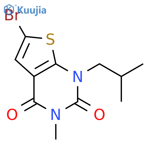 6-Bromo-1-isobutyl-3-methylthieno[2,3-d]pyrimidine-2,4(1H,3H)-dione structure