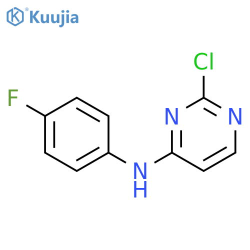 2-Chloro-N-(4-fluorophenyl)pyrimidin-4-amine structure