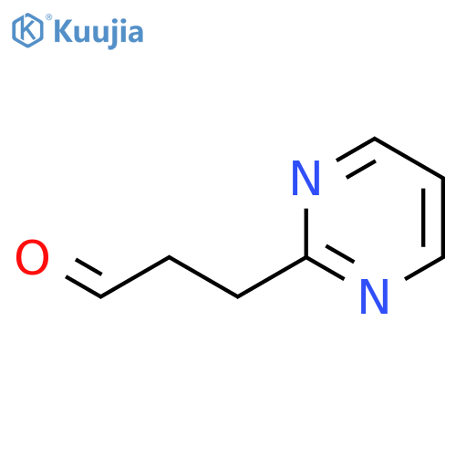 3-(pyrimidin-2-yl)propanal structure