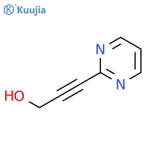 3-(pyrimidin-2-yl)prop-2-yn-1-ol structure