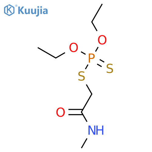 Phosphorodithioic acid,O,O-diethyl S-[2-(methylamino)-2-oxoethyl] ester structure