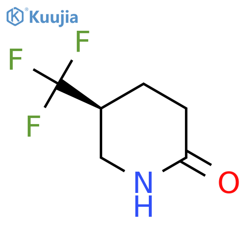 (5S)-5-(trifluoromethyl)piperidin-2-one structure