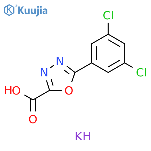 potassium
5-(3,5-dichlorophenyl)-1,3,4-oxadiazole-2-carboxyl
ate structure