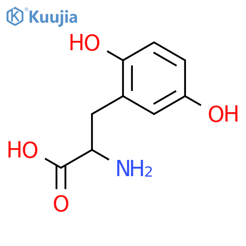 2-Amino-3-(2,5-dihydroxyphenyl)propanoic acid structure