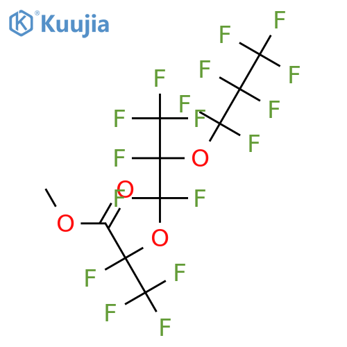 Methyl 2,3,3,3-tetrafluoro-2-(1,1,2,3,3,3-hexafluoro-2-(perfluoropropoxy)propoxy)propanoate structure