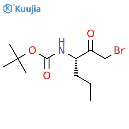 Tert-butyl n-[(3s)-1-bromo-2-oxohexan-3-yl]carbamate structure