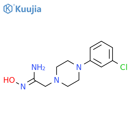 4-(3-Chlorophenyl)-1-piperazineacetamidoxime structure