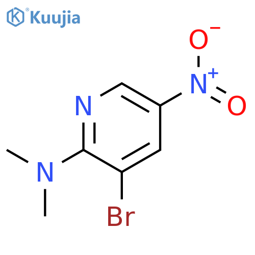 3-Bromo-N,N-dimethyl-5-nitropyridin-2-amine structure
