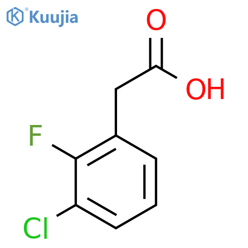 3-Chloro-2-fluorophenylacetic acid structure