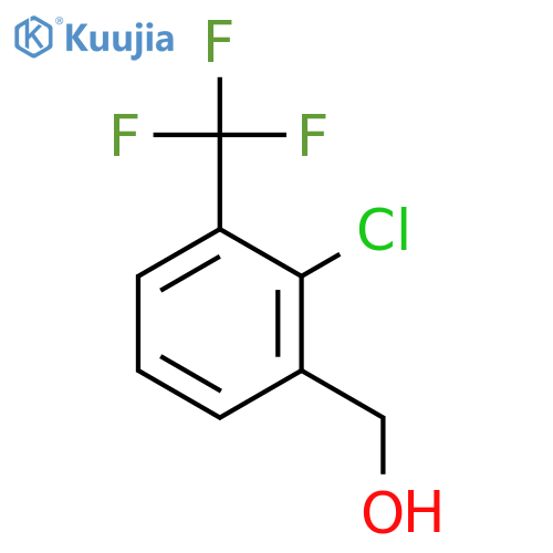 [2-chloro-3-(trifluoromethyl)phenyl]methanol structure