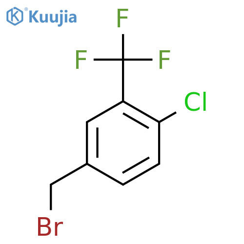 4-(Bromomethyl)-1-chloro-2-(trifluoromethyl)benzene structure