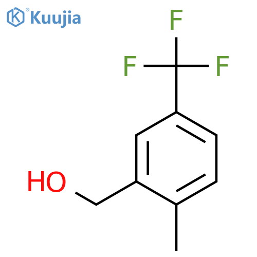 2-Methyl-5-(trifluoromethyl)benzyl alcohol structure