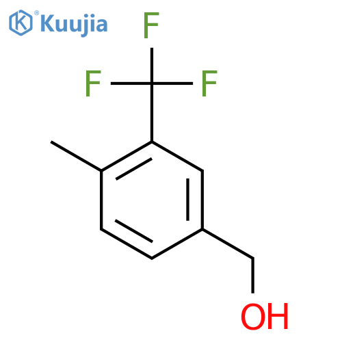 4-methyl-3-(trifluoromethyl)phenylmethanol structure