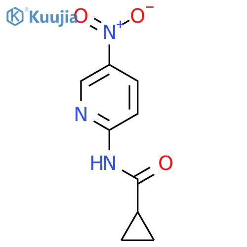 N-(5-nitro-2-pyridinyl)cyclopropanecarboxamide structure