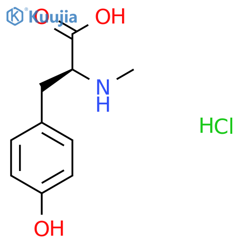 N-Methyl-L-tyrosine hydrochloride structure