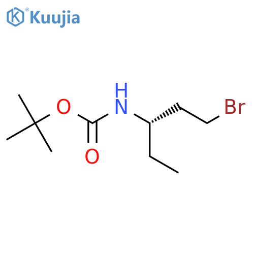 tert-butyl N-(3S)-1-bromopentan-3-ylcarbamate structure