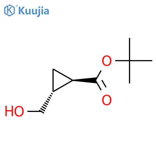 trans-tert-Butyl 2-(hydroxymethyl)cyclopropanecarboxylate structure