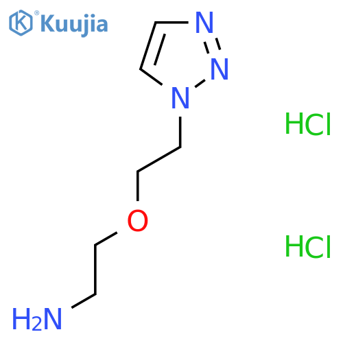 2-2-(1H-1,2,3-triazol-1-yl)ethoxyethan-1-amine dihydrochloride structure