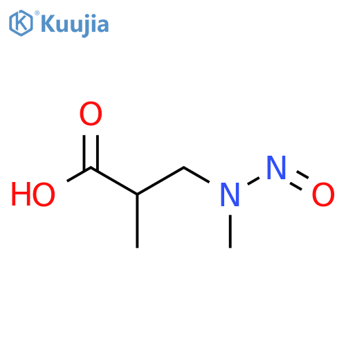 2-methyl-3-methyl(nitroso)aminopropanoic acid structure