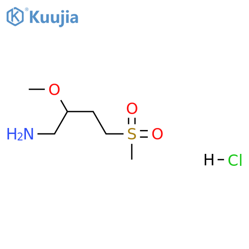 4-methanesulfonyl-2-methoxybutan-1-amine hydrochloride structure