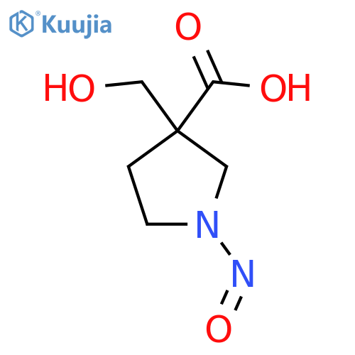 3-(Hydroxymethyl)-1-nitrosopyrrolidine-3-carboxylic acid structure