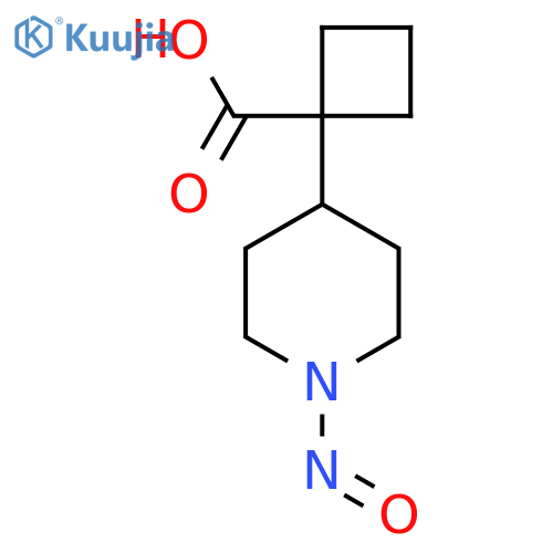 1-(1-Nitrosopiperidin-4-yl)cyclobutane-1-carboxylic acid structure