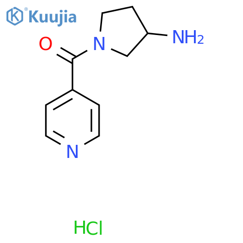 1-(Pyridine-4-carbonyl)pyrrolidin-3-amine hydrochloride structure