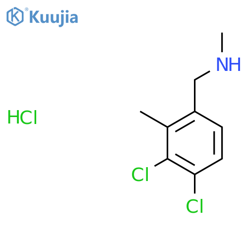 (3,4-dichloro-2-methylphenyl)methyl(methyl)amine hydrochloride structure