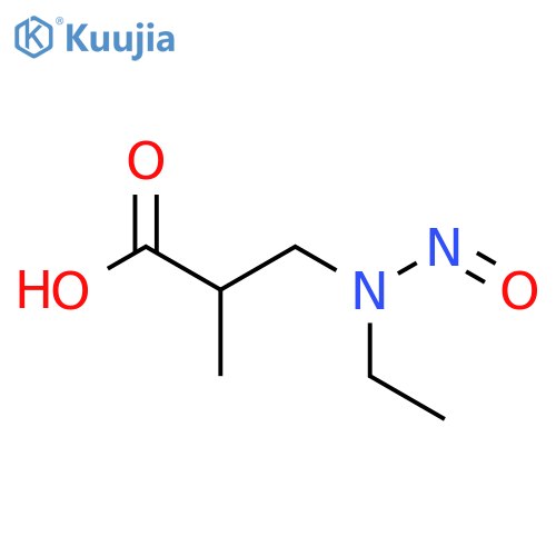 3-ethyl(nitroso)amino-2-methylpropanoic acid structure