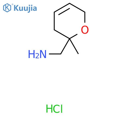 1-(2-methyl-3,6-dihydro-2H-pyran-2-yl)methanamine hydrochloride structure