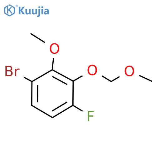 1-Bromo-4-fluoro-2-methoxy-3-(methoxymethoxy)benzene structure