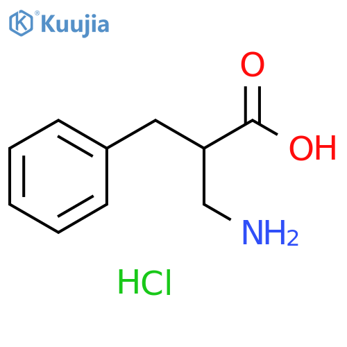 3-amino-2-benzylpropanoic acid hydrochloride structure