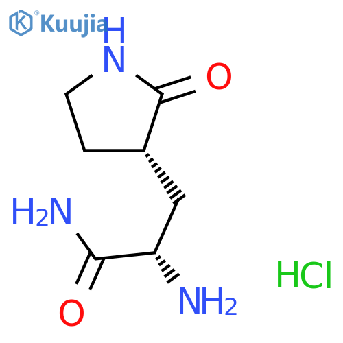 (S)-2-Amino-3-((S)-2-oxopyrrolidin-3-yl)propanamide Hydrochloride structure