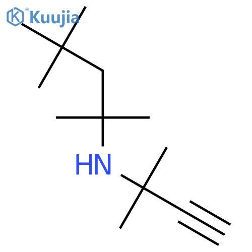 1,1-Dimethyl-N-tert-octylpropargylamine structure
