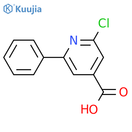2-CHLORO-6-PHENYLPYRIDINE-4-CARBOXYLIC ACID structure