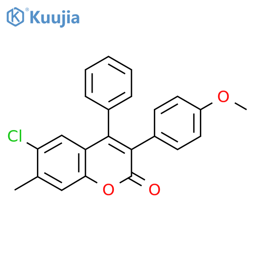 6-Chloro-3(4-Methoxy Phenyl)-4-Methyl Coumarin structure