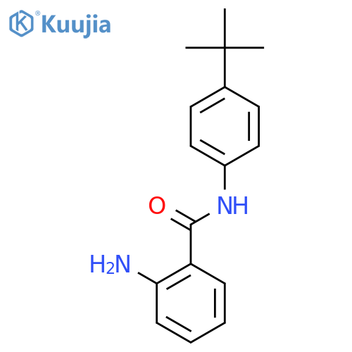 Benzamide, 2-amino-N-[4-(1,1-dimethylethyl)phenyl]- structure