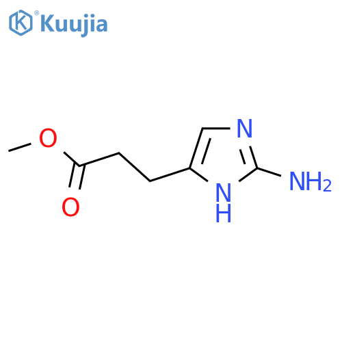 methyl 3-(2-amino-1H-imidazol-4-yl)propanoate structure