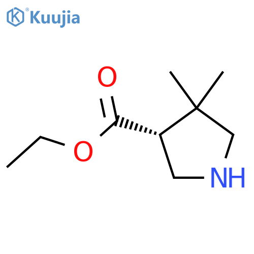 ethyl (3R)-4,4-dimethylpyrrolidine-3-carboxylate structure