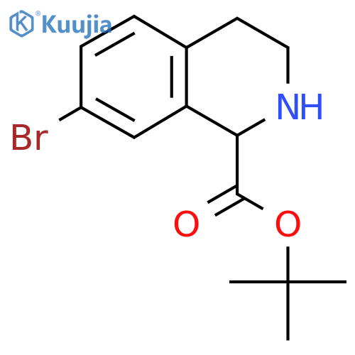 Tert-butyl 7-bromo-1,2,3,4-tetrahydroisoquinoline-1-carboxylate structure