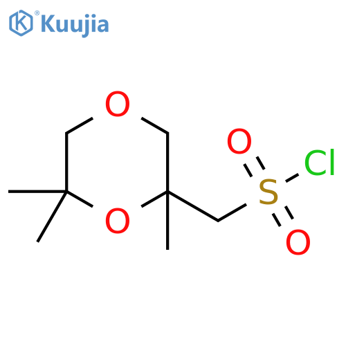 (2,6,6-trimethyl-1,4-dioxan-2-yl)methanesulfonyl chloride structure